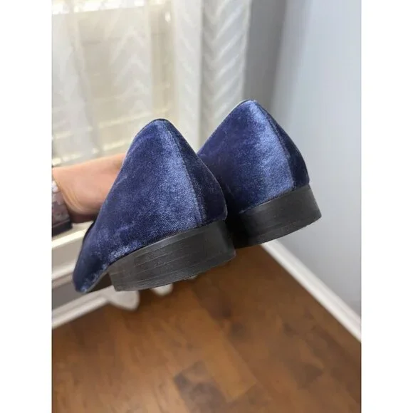 Jack Rogers Blue Pottery Suede Chinoissoire Loafers Women's Sizes US8 - Picture 5 of 7